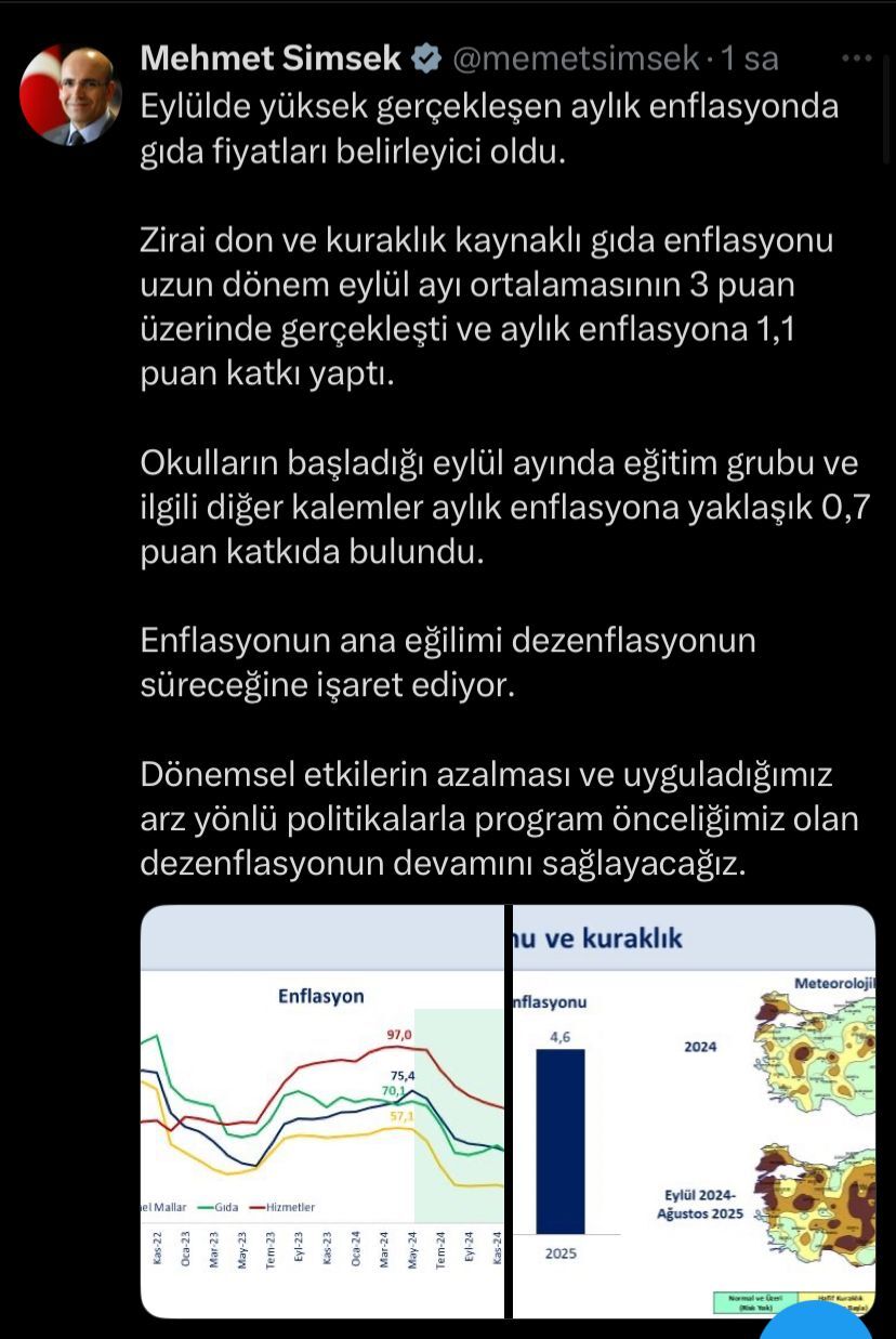 Gıda fiyatları enflasyonu yükseltti