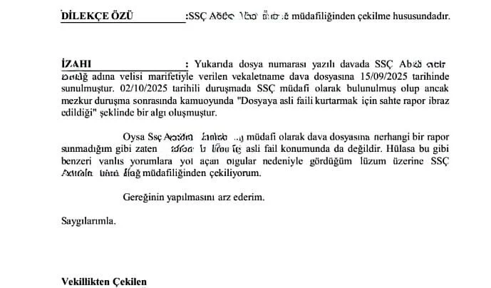 Minguzzi Davası Dilekçe