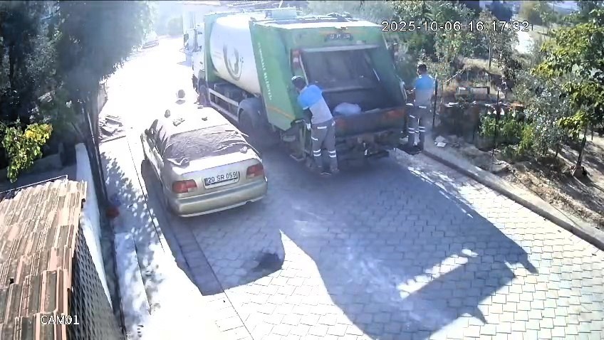 Pamukkale Kadına Çarpan Çöp Kamyonu