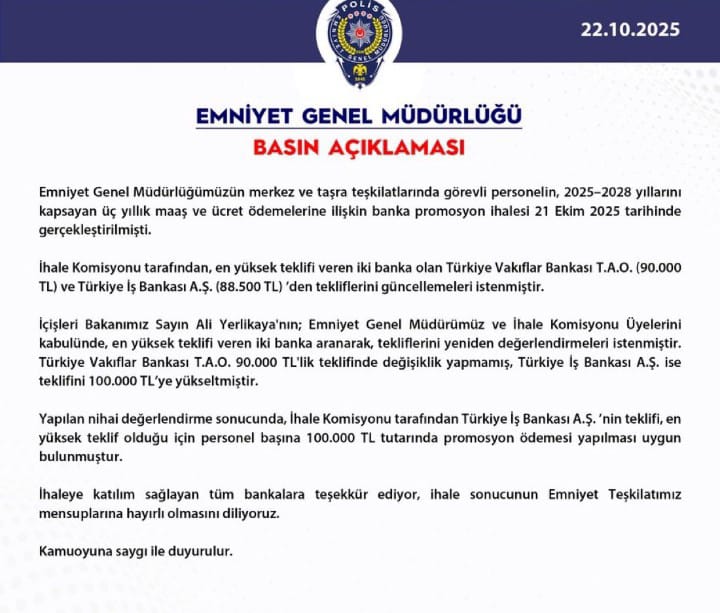 Polis Promosyon 100 Bin