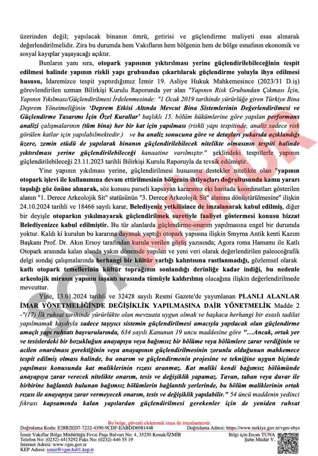 Yıkım yerine güçlendirin uyarısı