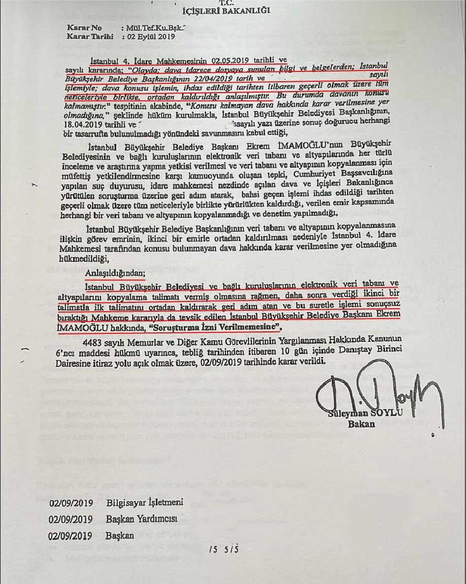 Soylu'dan belgeli cevap