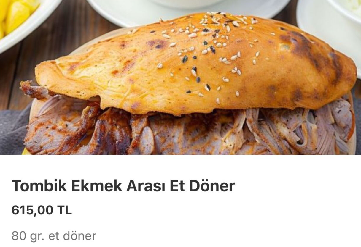Tombik Dönerin Fiyatı