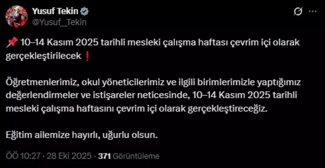 Mesleki çalışmalar çevrim içi ortamda yürütülecek