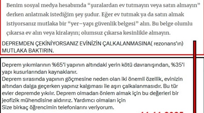 Prof. Ercan açıklama