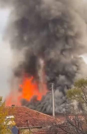 İtfaiyenin yoğun çabası yetti