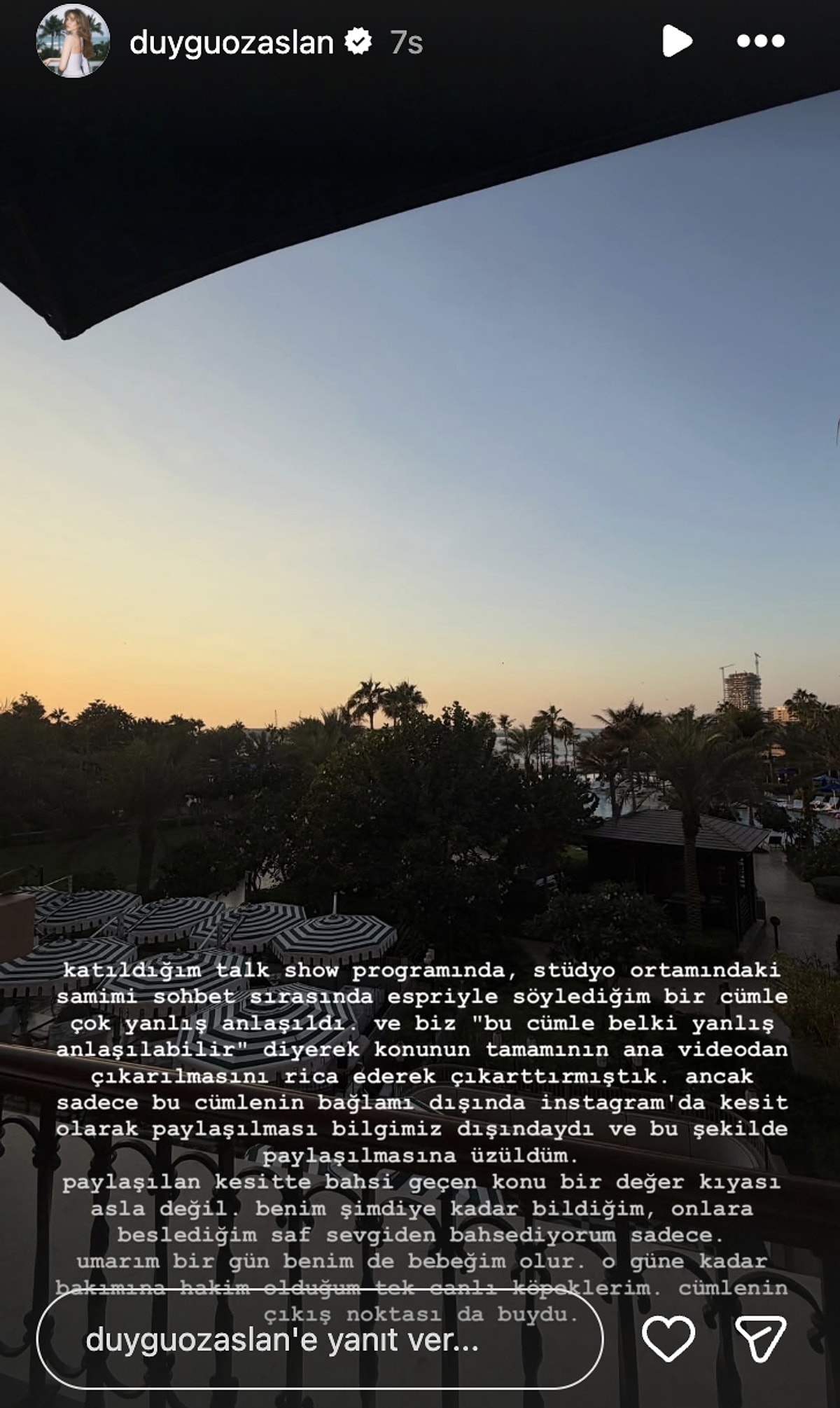 Duygu Özaslan Açıklama