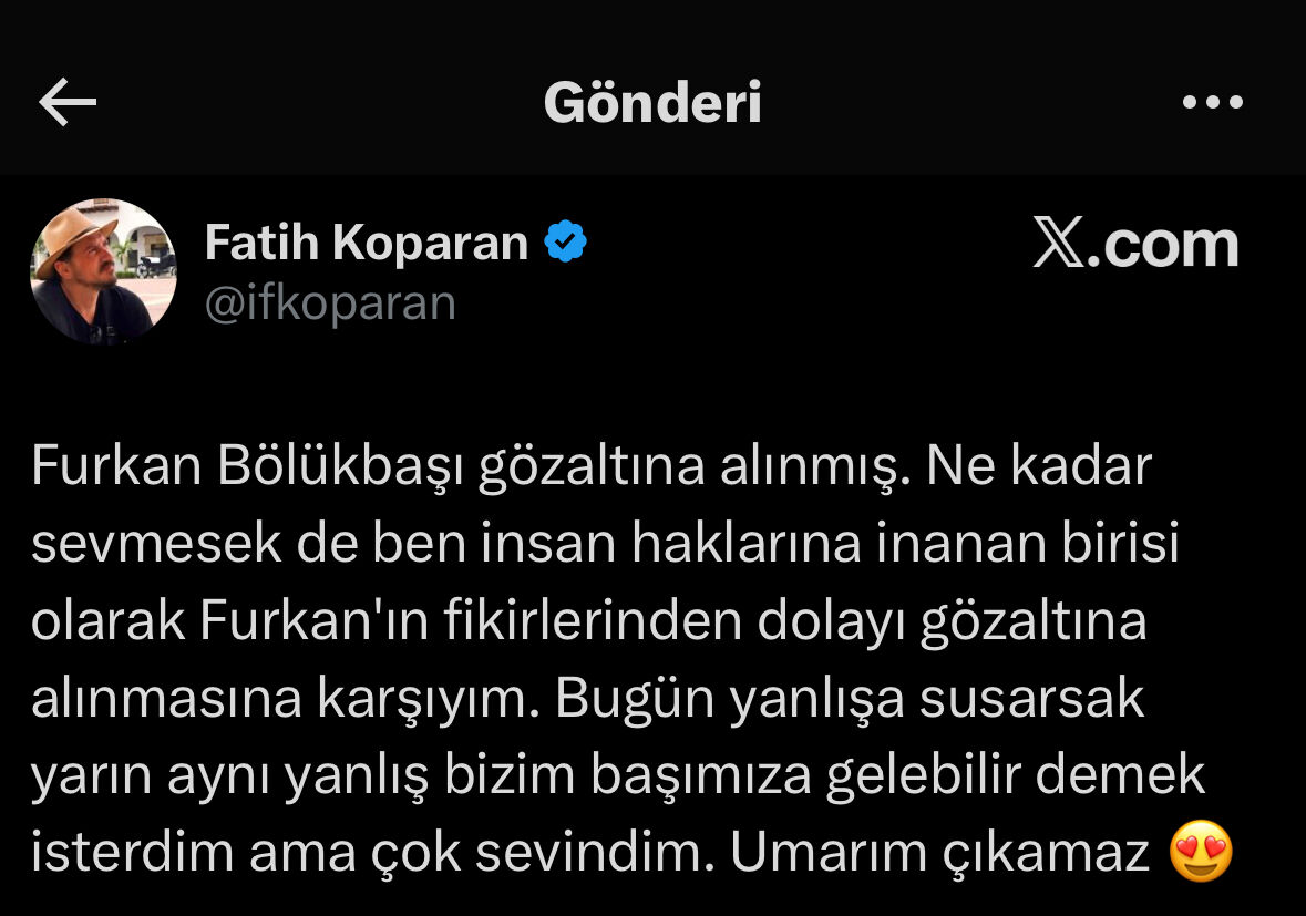 Fatih Koparan Paylaşım