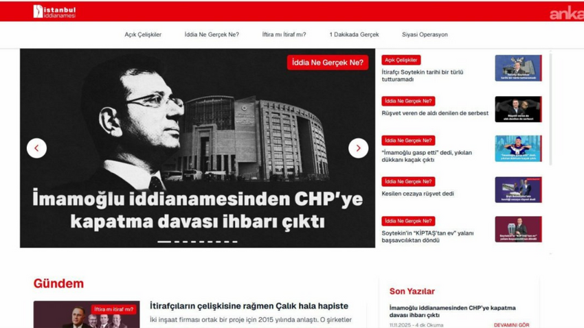 'İstanbul İddianamesi' Ismiyle Internet Sitesi Açıldı