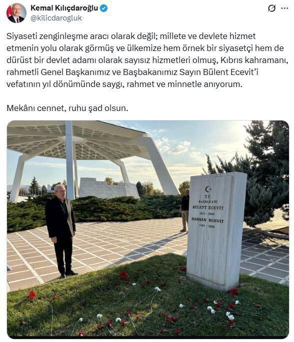 Kılıçdaroğlu Ecevit Paylaşımı