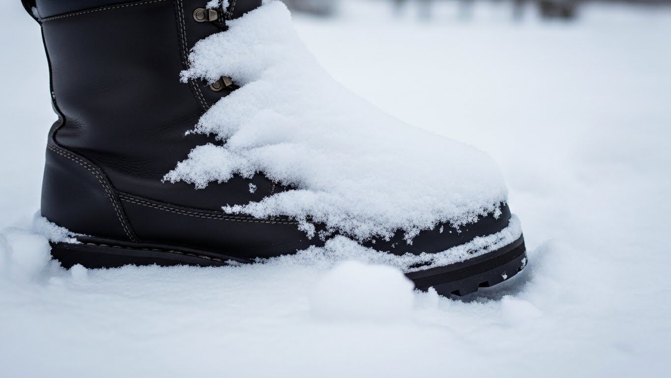 Kışın Soğuk Zemine Tek Malzeme Ile Meydan Okuyor Pahalı Botlardan Daha Iyi Isıtıyor (2)