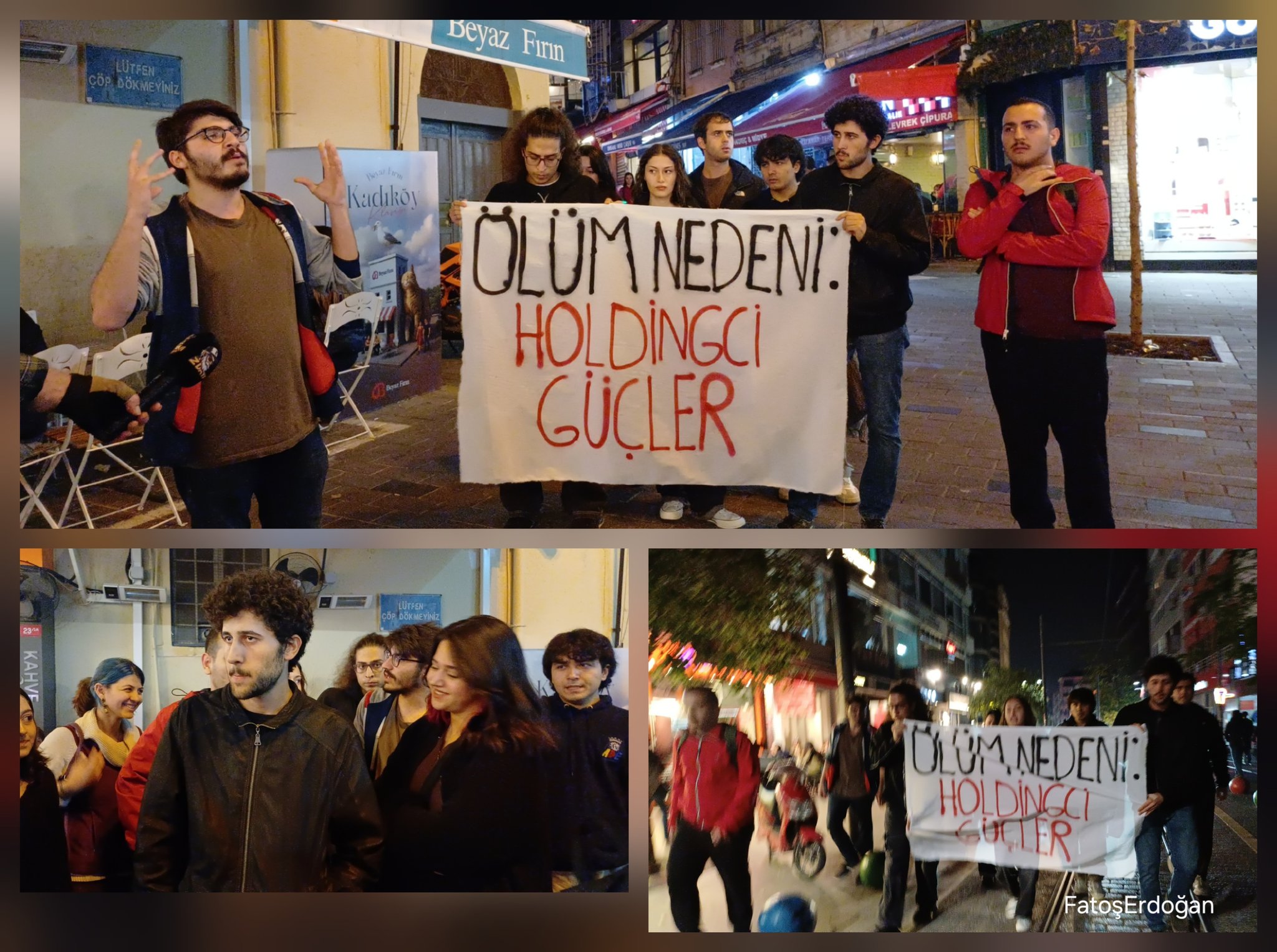 Kocaeli Parfüm Deposu Yangın Prostesto