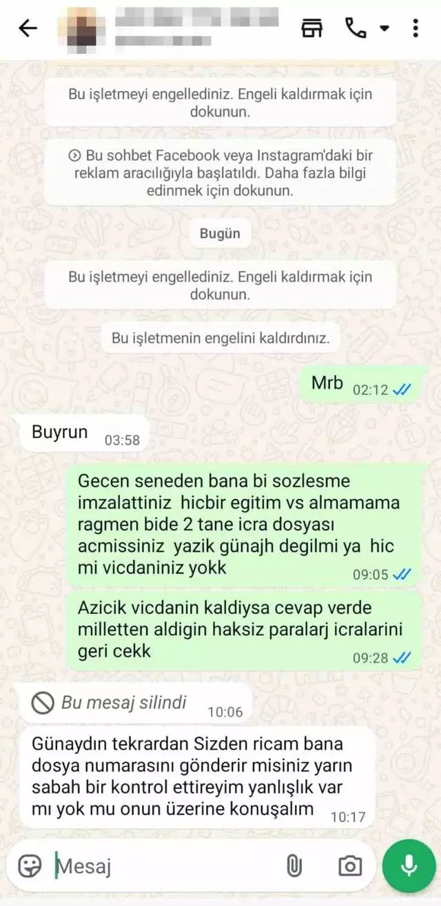 “Sertifikamı istedim, telefon kapandı”