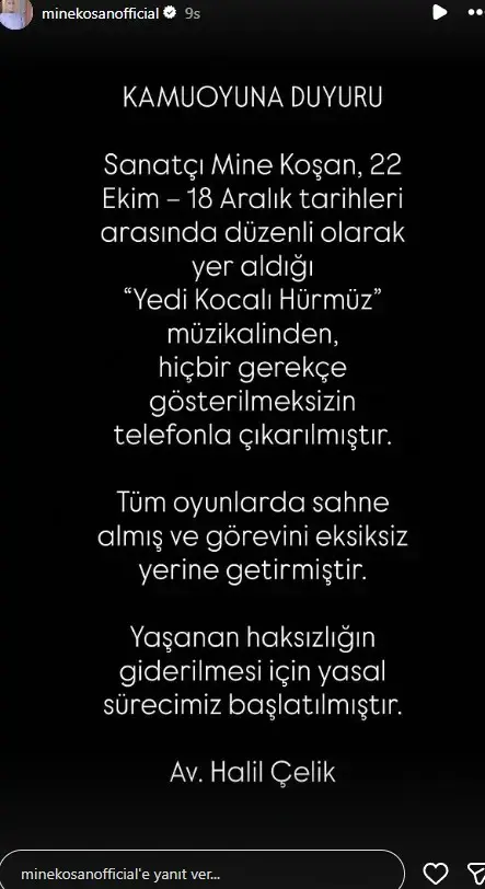 “Hiçbir gerekçe olmadan işime son verildi”