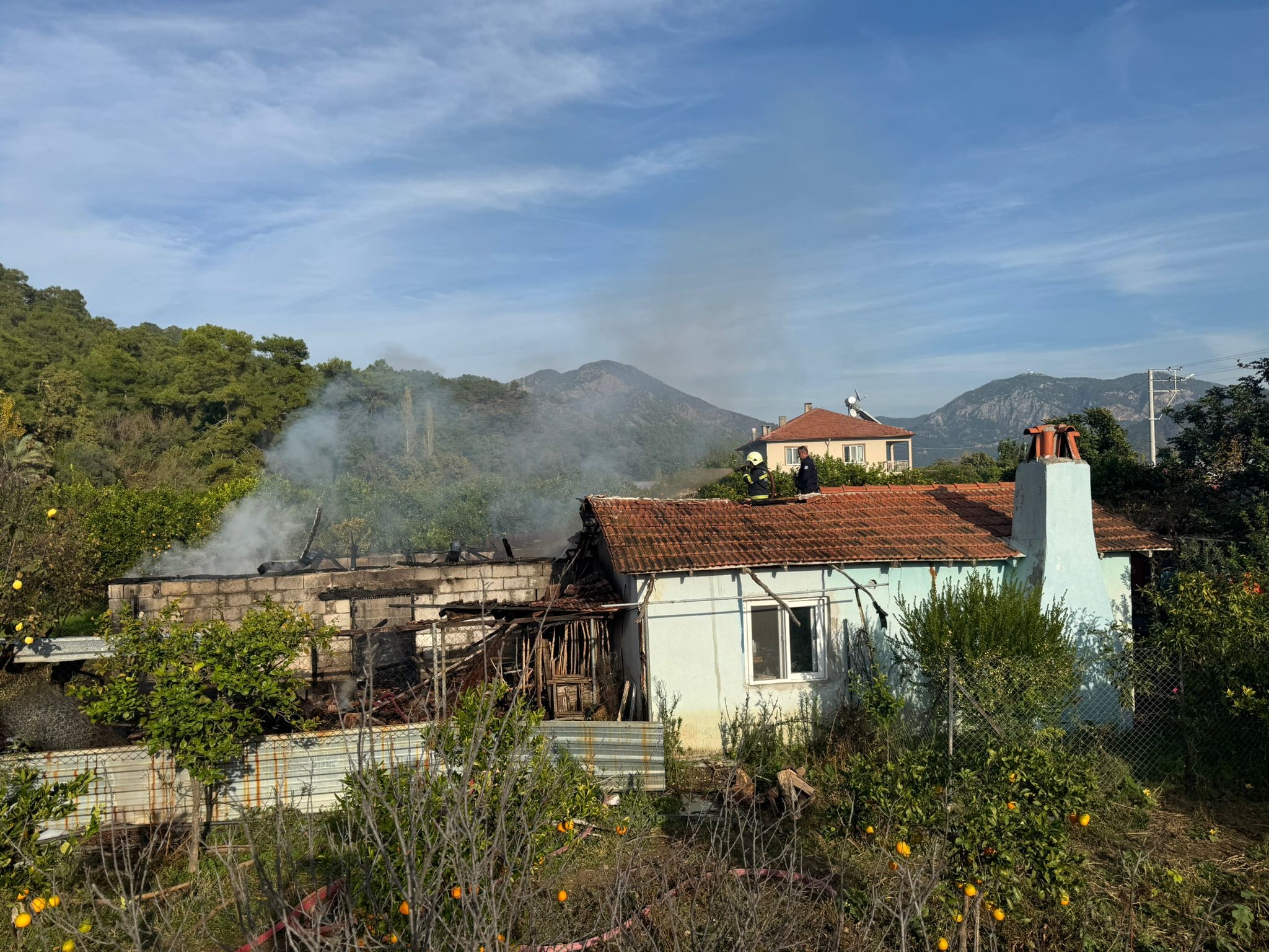 Ortaca’da Ahır Alev Alev1