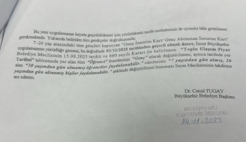 Cemil Tugay imzasıyla mecklis gündeminde