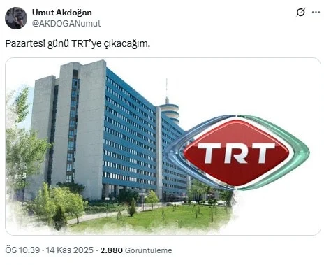 Umut Akdoğan Trt'ye Çıkacak