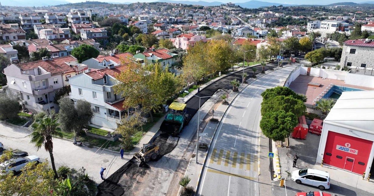 75 günde 2 bin 850 tonluk asfalt serimi tamamlandı