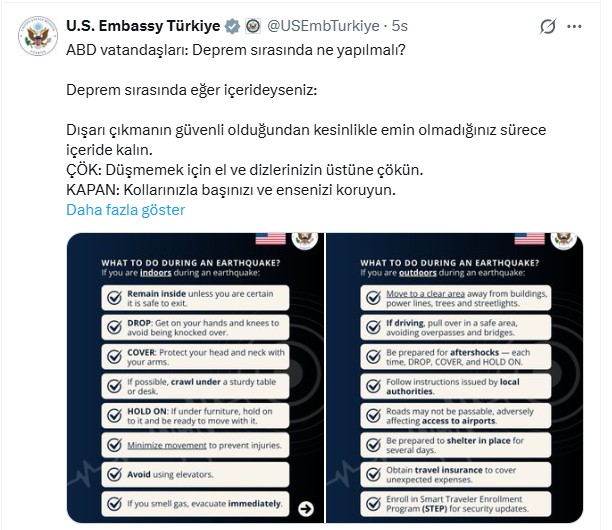 ABD'den şaşırtan uyarı