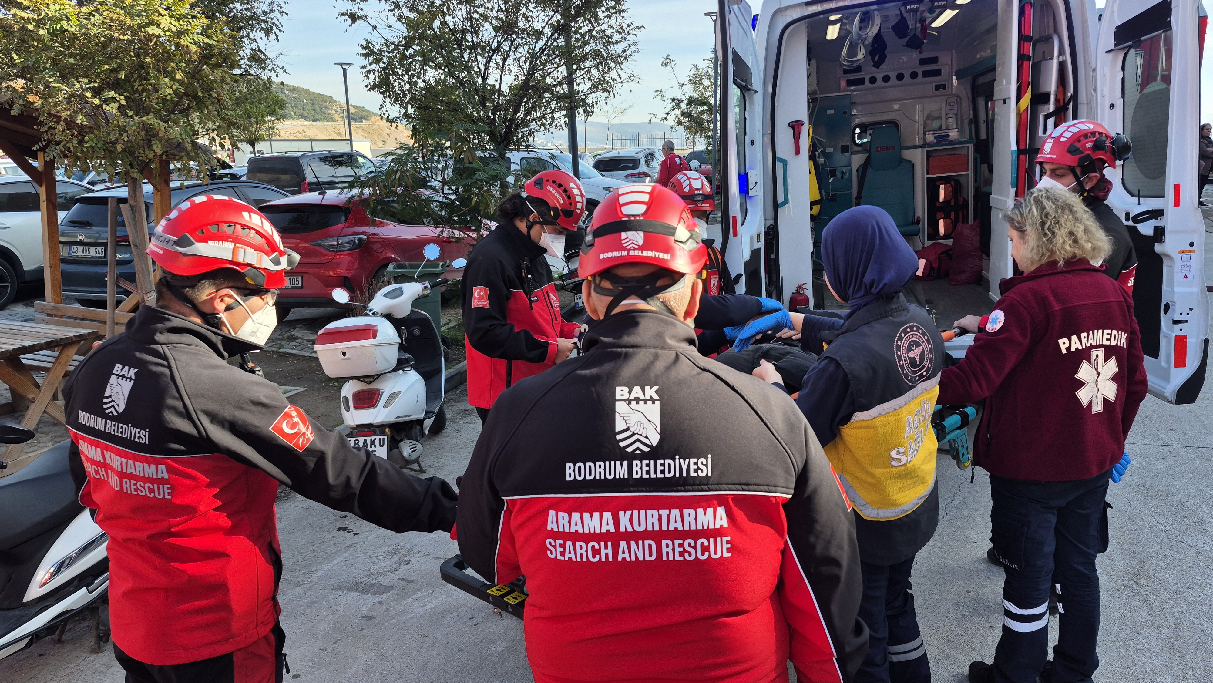 Bodrum Devlet Hastanesi’nde Afet Tatbikatı