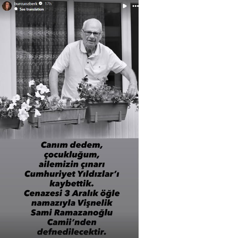 Burcu Özberk Dedesi