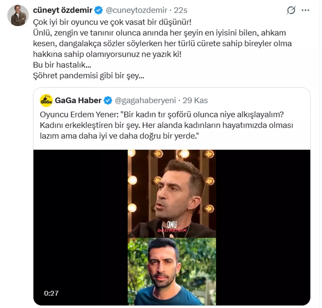 Cüneyt Özdemir’den sert eleştiri