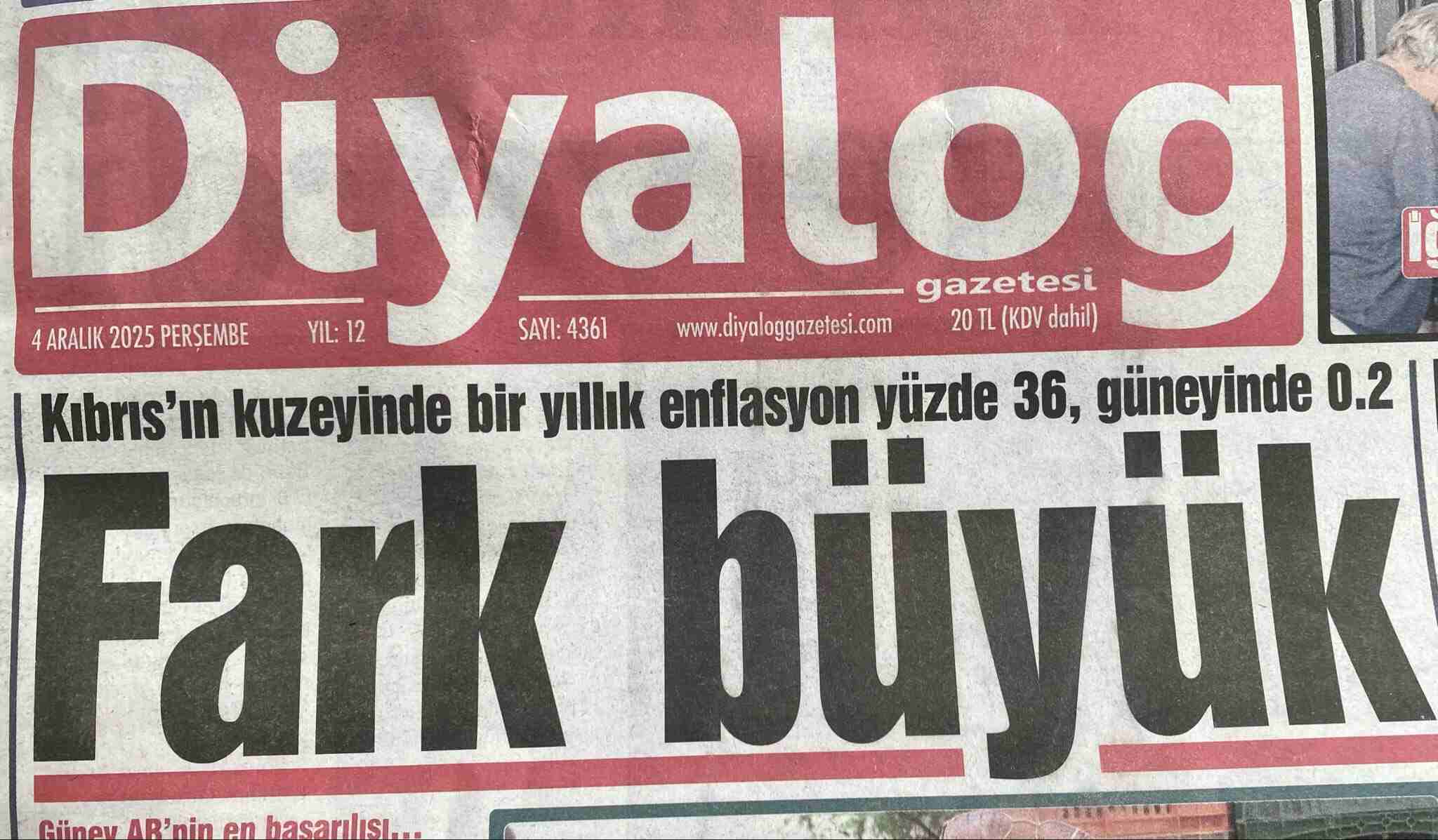 Diyalog gazetesinden dikkat çekici manşet