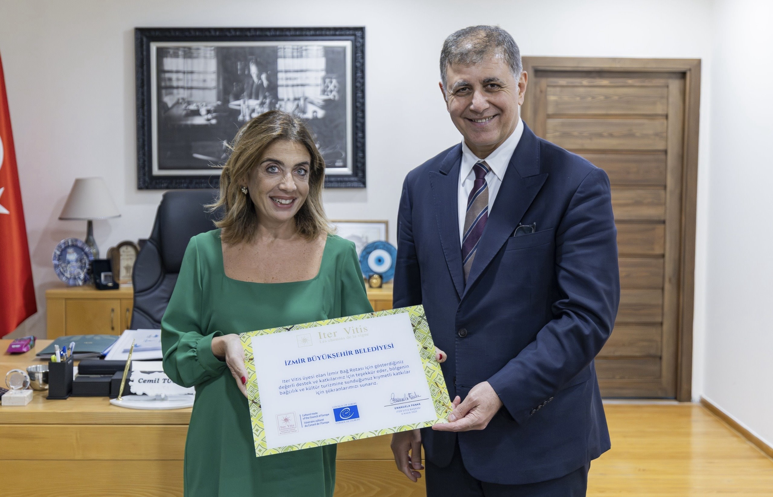 İzmir’e Avrupa’dan Prestijli Kültür Rotası Üyeliği