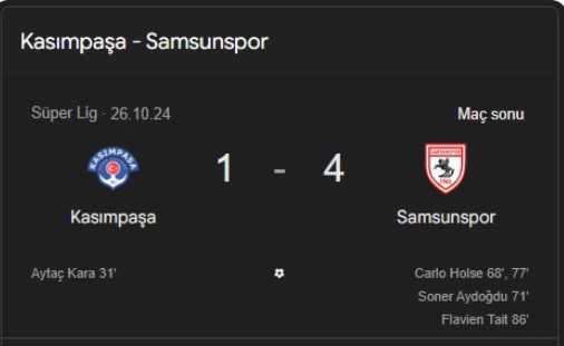 Kasımpaşa-Samsunspor