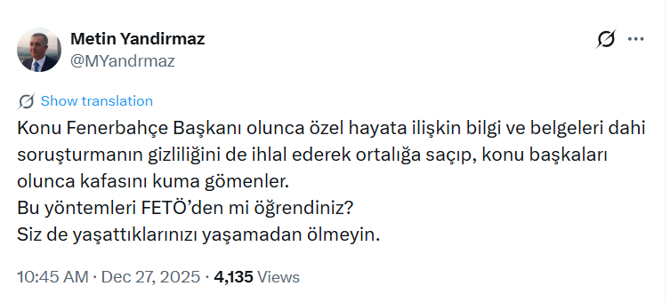 Metin Yandırmaz Saran