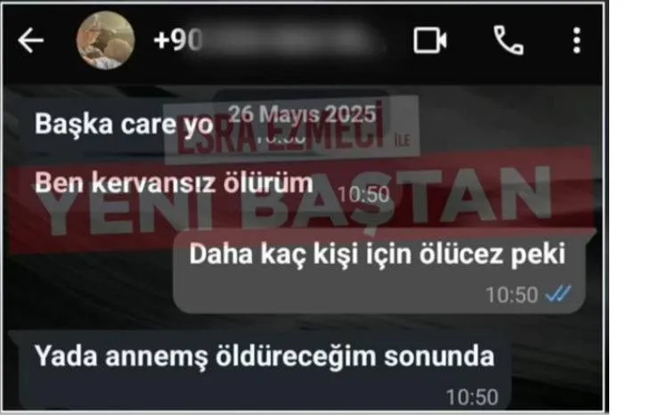 Mesaj içerikleri dosyaya girdi