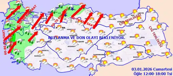 3 Ocak Hava Durumu
