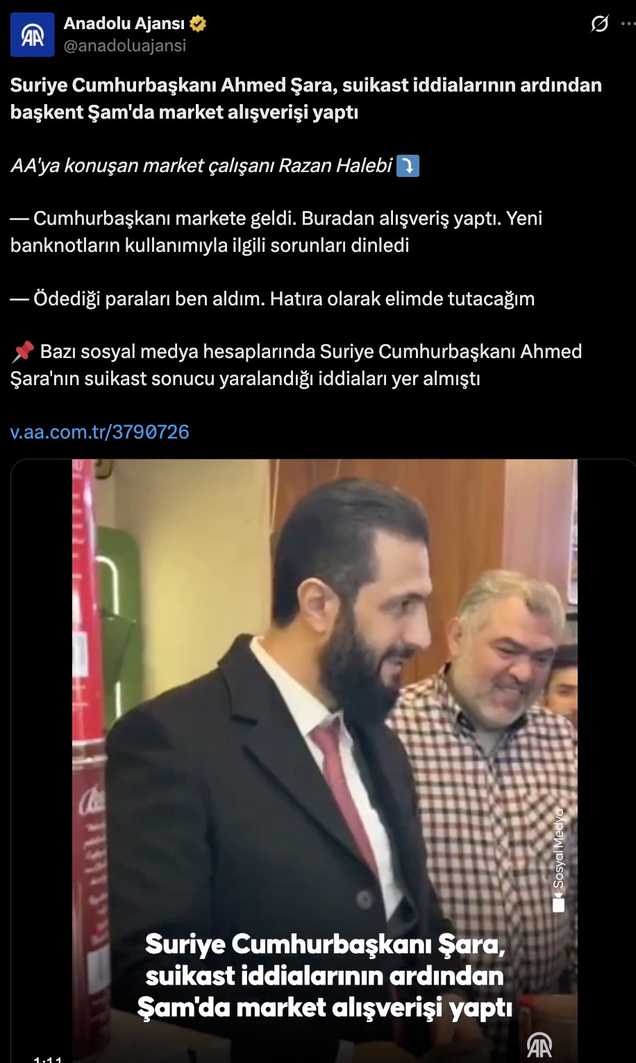 Ahmed Sara Suikast Iddialari