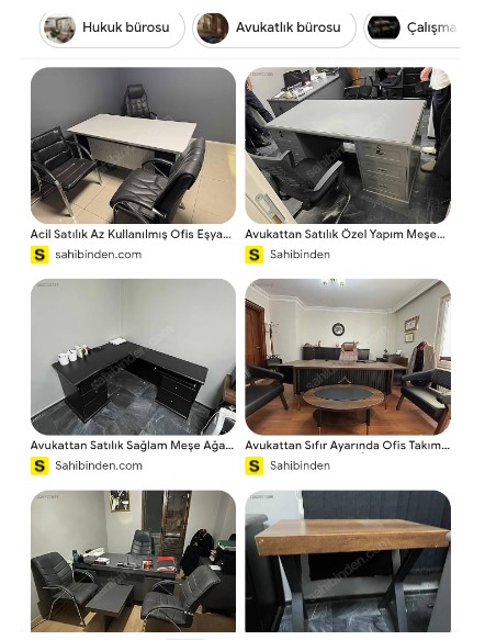 Avukatlar ofis eşyalarını satıyor