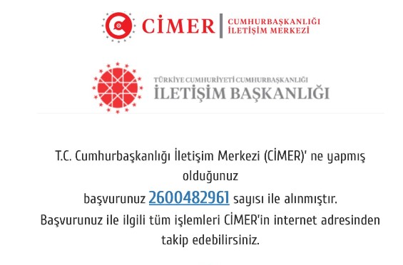 CİMER başvuru