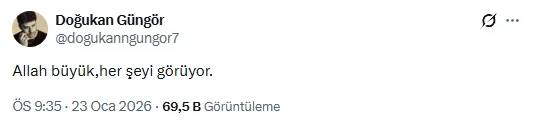 Doğukan Güngör Açıklamaa