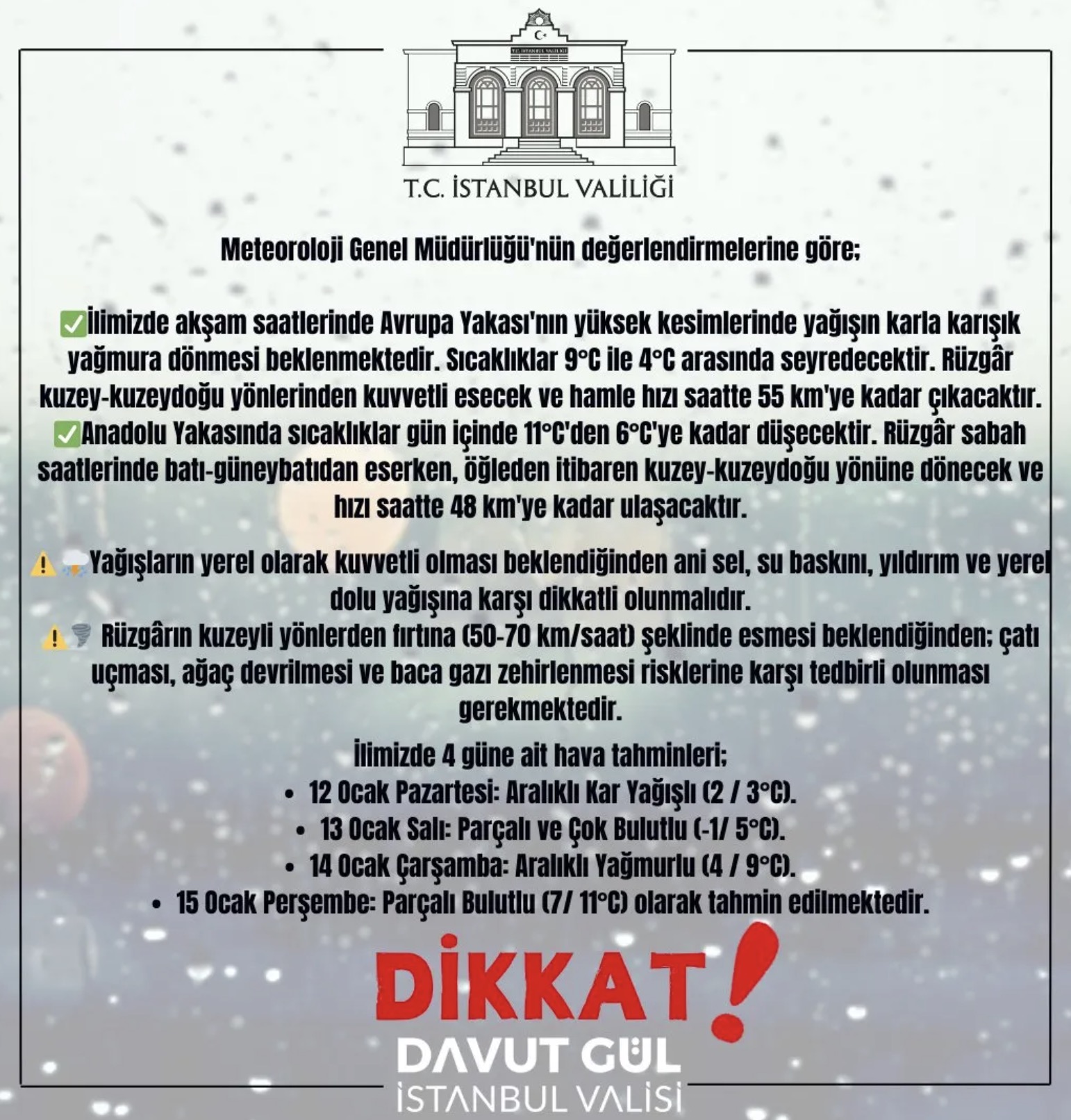 Itu Kar Tatil Aciklama