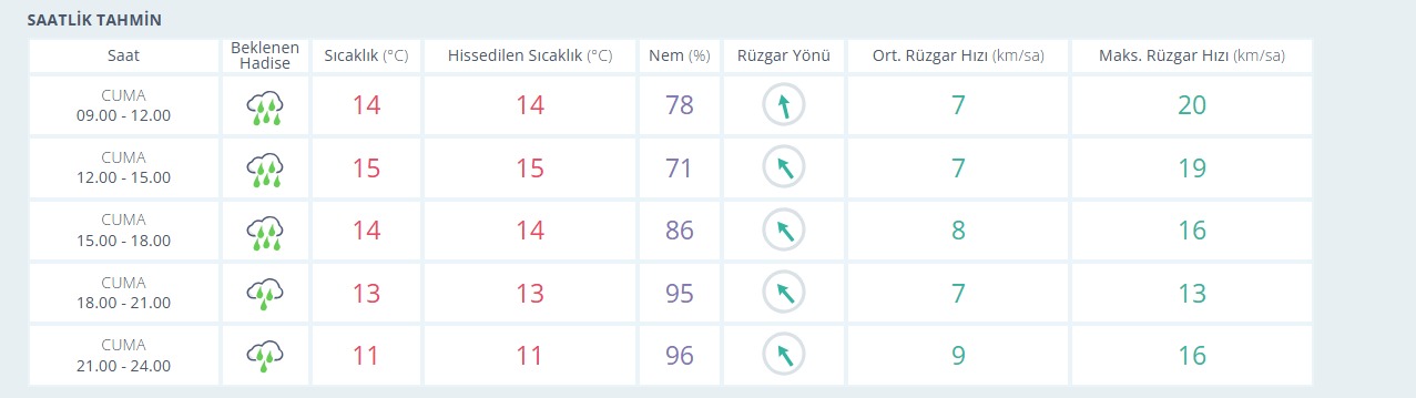 Kuvvetli yağışlar kıyı ve güney kesimlerde yoğunlaşacak
