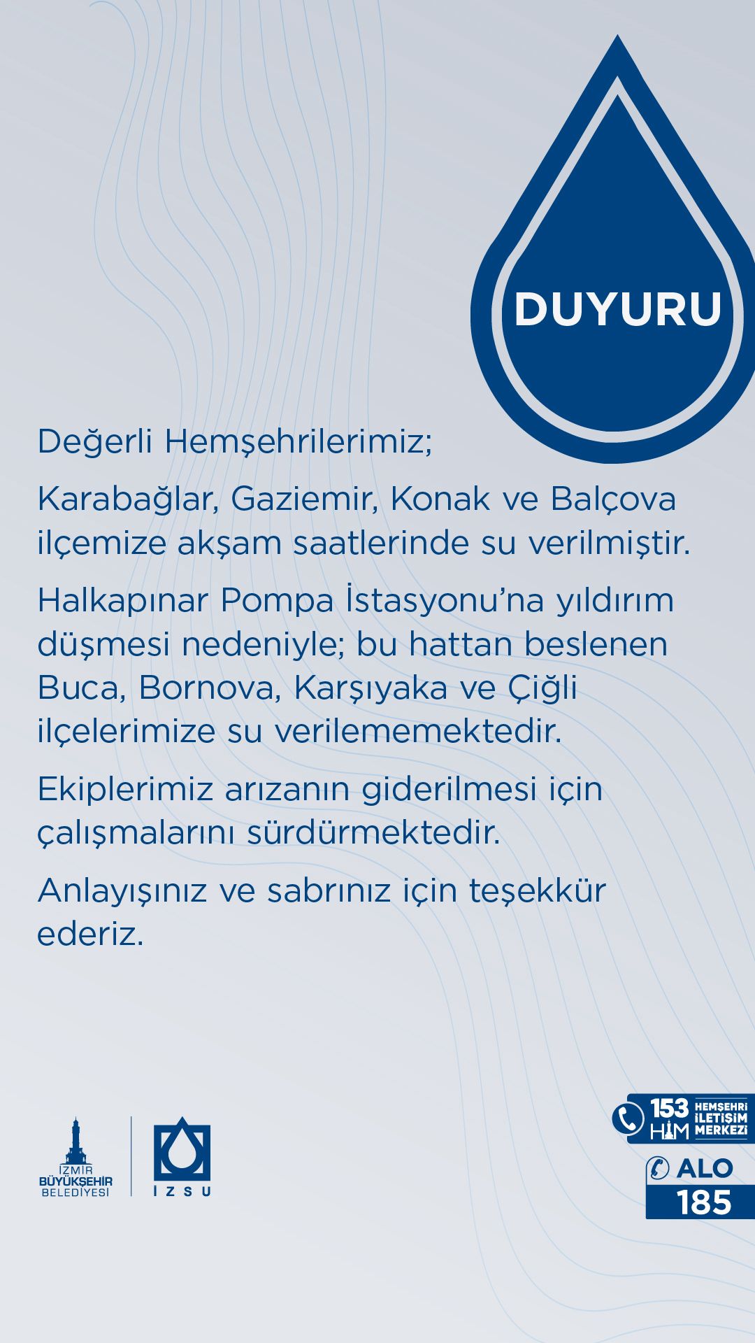 Su verilmeye başlandı