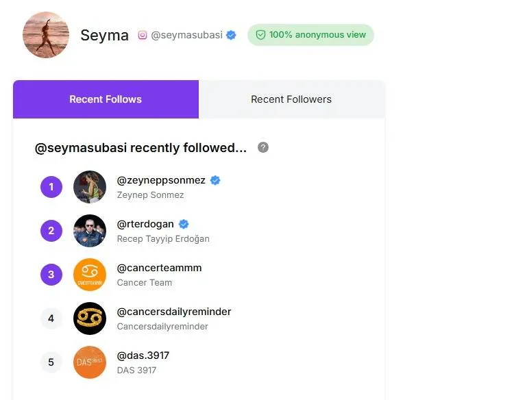 Şeyma Subaşı Recep Tayyip Erdoğan