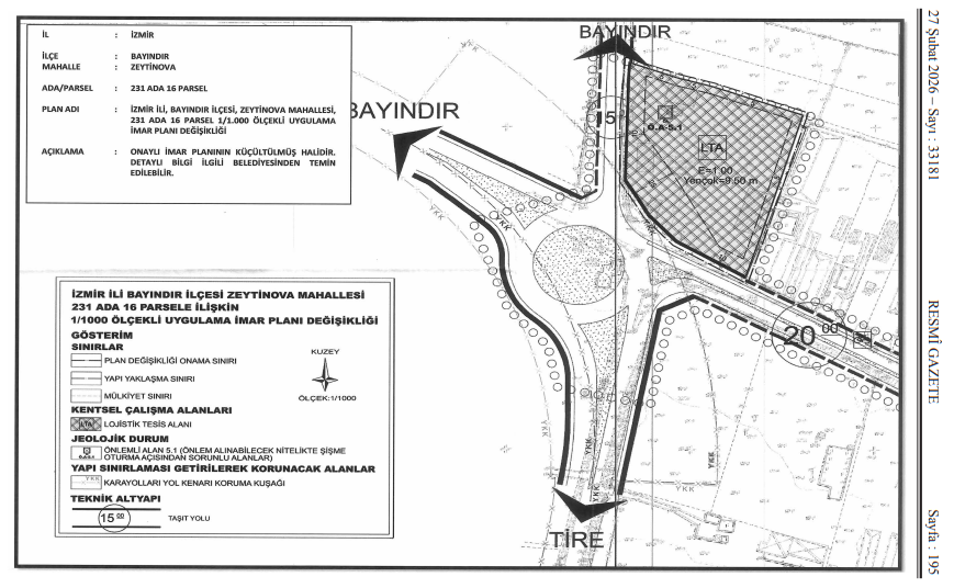 Plan değişiklikleri de tamamlandı