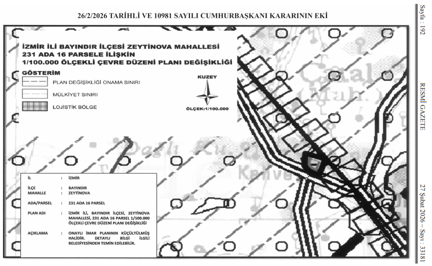 Plan değişiklikleri de tamamlandı