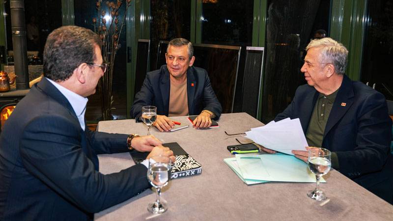 Özel, İmamoğlu ve Yavaş bir arada