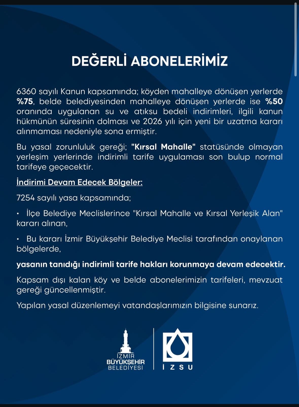 İndirimden yararlanmaya devam edecek bölgeler