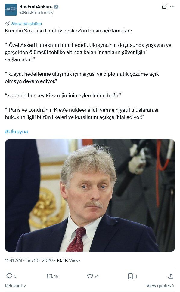 Rusya açıklama