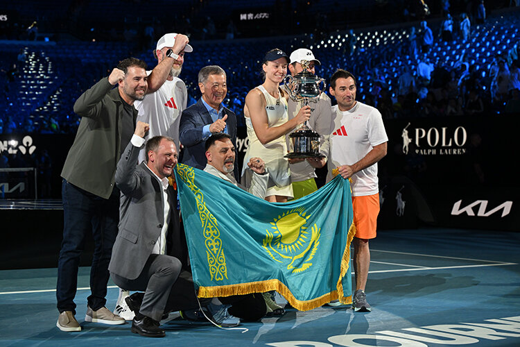 Rybakina'nın zafer anısı