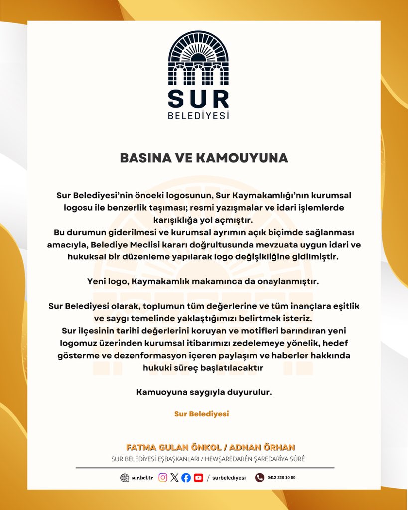 Sur Belediyesi Açıklama