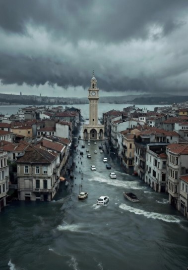 İzmir Venedik gibi sular altında kalabilir