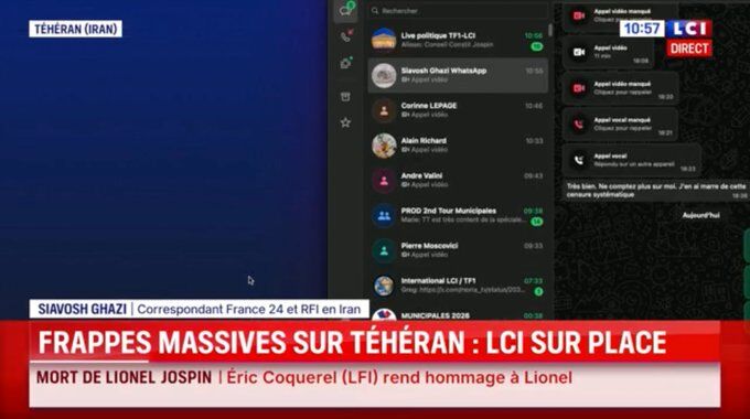 LCI muhabiri sansüre tepkili