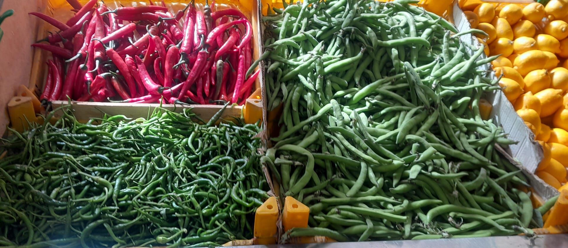 biber pazarcı tezgahı